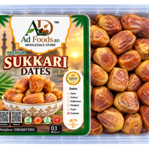 AD Foods BD Premium Sukkari Dates 1kg plastic pack