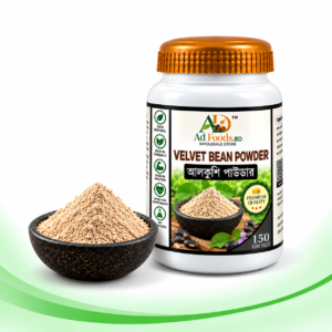 AD Foods BD Velvet Bean Powder 150g Jar with Powder in a Bowl